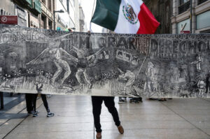 Concentración en apoyo a los migrantes y contra las deportaciones masivas de EE.UU., organizada en Ciudad de México el 14 de febrero de 2025 © Yuri Cortez / Barrons.com